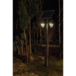 Lampa latarnia solarna ogrodowa 30W 14Ah 3,00m Retro